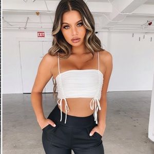 Tiger Mist Zion top in white